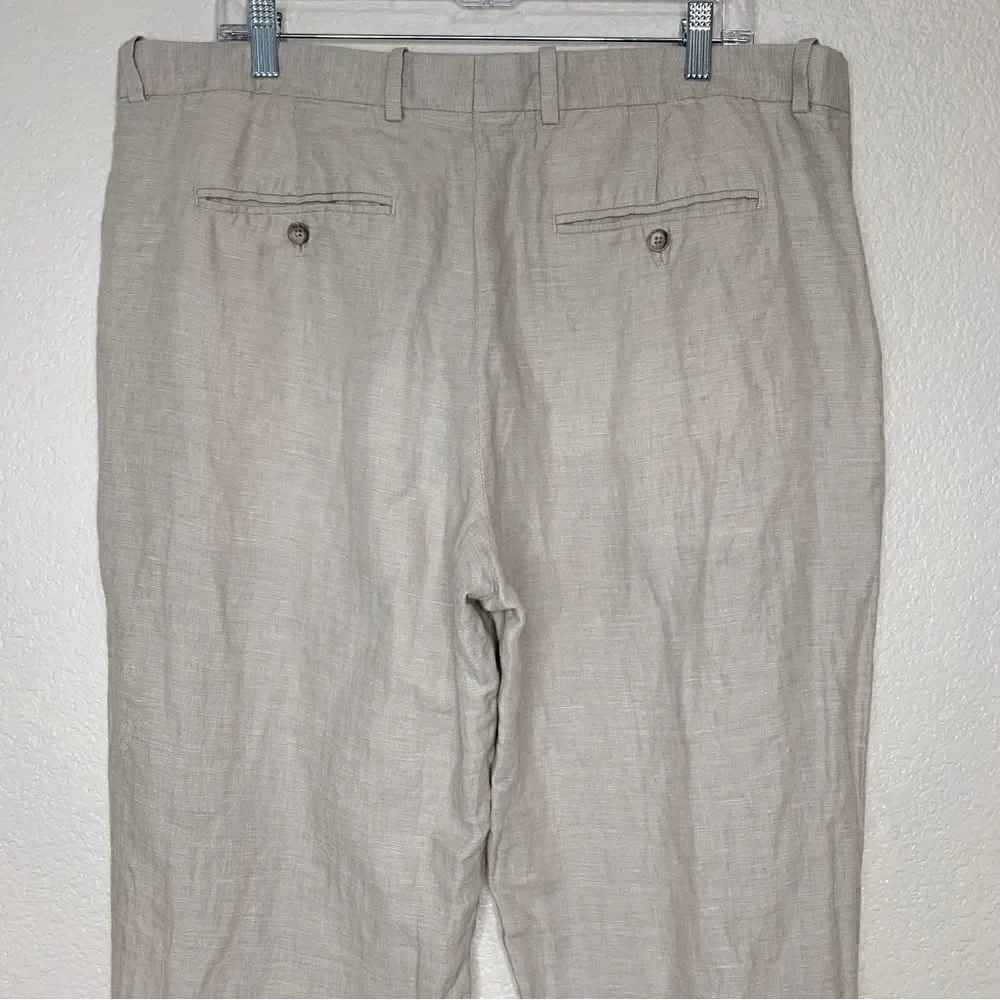 Perry Ellis Linen Blend Men’s Pants, Size 38 x 32